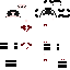 Red Minecraft skin texture, 64x64 pixels