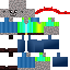 Minecraft skin texture, 64x64 pixels