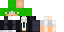 Minecraft skin texture, 64x32 legacy pixels