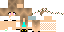Minecraft skin texture, 64x32 legacy pixels