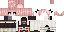 Minecraft skin texture, 64x32 legacy pixels
