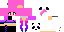 Minecraft skin texture, 64x32 legacy pixels