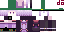 Minecraft skin texture, 64x32 legacy pixels