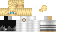 Minecraft skin texture, 64x32 legacy pixels