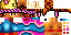 Minecraft skin texture, 64x32 legacy pixels
