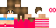 Minecraft skin texture, 64x32 legacy pixels
