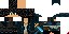 Minecraft skin texture, 64x32 legacy pixels