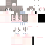 Gray red Minecraft skin texture, 64x64 pixels