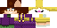 Minecraft skin texture, 64x32 legacy pixels