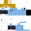 Minecraft skin texture, 64x64 pixels