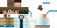 Minecraft skin texture, 64x32 legacy pixels
