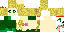 Minecraft skin texture, 64x32 legacy pixels