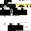 Black Minecraft skin texture, 64x64 pixels