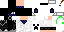Minecraft skin texture, 64x32 legacy pixels