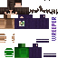 Minecraft skin texture, 64x64 pixels