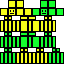 Minecraft skin texture, 64x64 pixels