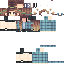 Minecraft skin texture, 64x64 pixels