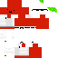 Red Minecraft skin texture, 64x64 pixels