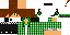 Minecraft skin texture, 64x32 legacy pixels