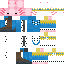 Minecraft skin texture, 64x64 pixels