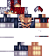 Minecraft skin texture, 64x64 pixels