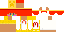 Minecraft skin texture, 64x32 legacy pixels