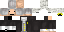 Minecraft skin texture, 64x32 legacy pixels