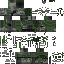 Green Minecraft skin texture, 64x64 pixels