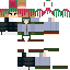 Minecraft skin texture, 64x64 pixels