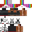 Minecraft skin texture, 64x64 pixels