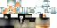 Minecraft skin texture, 64x32 legacy pixels