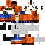 Minecraft skin texture, 64x64 pixels