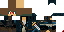 Minecraft skin texture, 64x32 legacy pixels