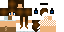 Minecraft skin texture, 64x32 legacy pixels