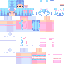 Minecraft skin texture, 64x64 pixels