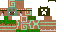 Minecraft skin texture, 64x32 legacy pixels