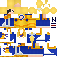 Minecraft skin texture, 64x64 pixels