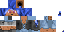 Minecraft skin texture, 64x32 legacy pixels