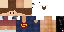 Minecraft skin texture, 64x32 legacy pixels