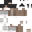 Brown orange Minecraft skin texture, 64x64 pixels