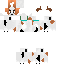 Minecraft skin texture, 64x64 pixels