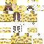 Minecraft skin texture, 64x64 pixels