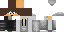 Minecraft skin texture, 64x32 legacy pixels
