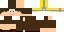 Minecraft skin texture, 64x32 legacy pixels