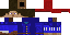 Minecraft skin texture, 64x32 legacy pixels
