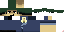 Minecraft skin texture, 64x32 legacy pixels