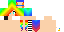 Minecraft skin texture, 64x32 legacy pixels