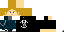 Minecraft skin texture, 64x32 legacy pixels