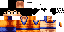 Minecraft skin texture, 64x32 legacy pixels