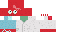 Minecraft skin texture, 64x32 legacy pixels